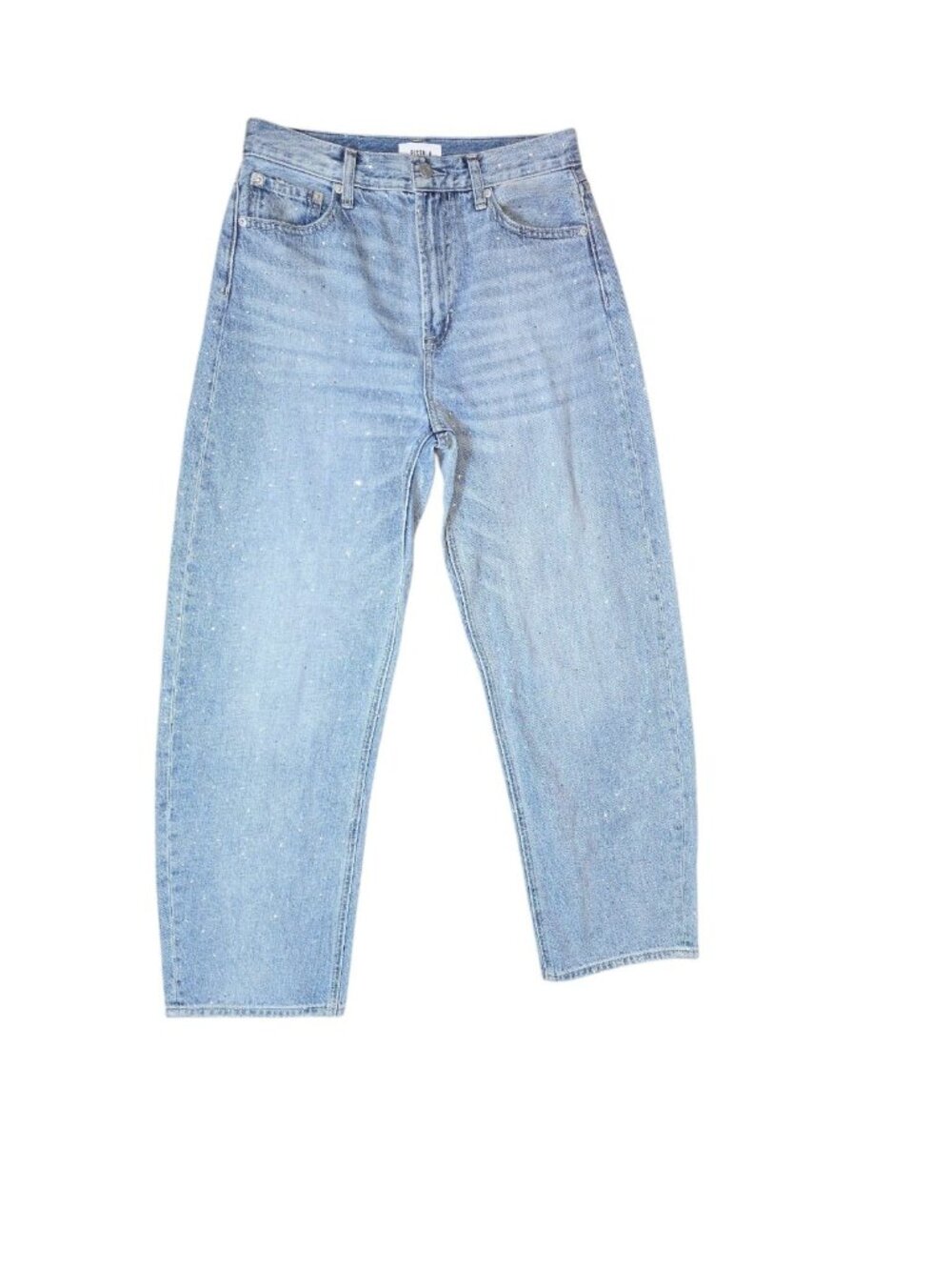 Pistola high wasted straight leg light blue jeans women's size 27